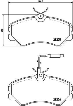 BREMBO Brake pad set P 23 023 - Brake Pads