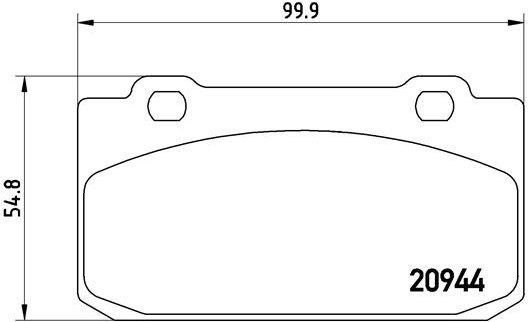 BREMBO Brake pad set P 23 027 - Brake Pads