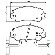 BREMBO Brake pad set P 23 031 - Brake Pads
