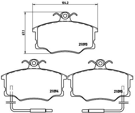 BREMBO Brake pad set P 23 034 - Brake Pads