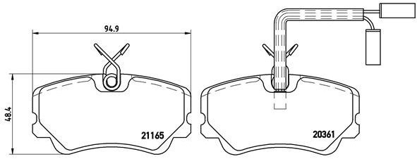BREMBO Brake pads P 23 035 - Brake Pads