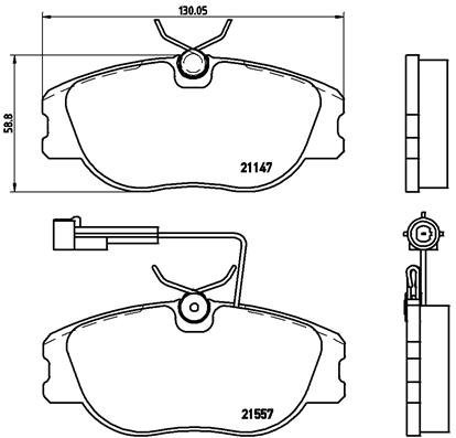 BREMBO Brake pads P 23 043 - Brake Pads