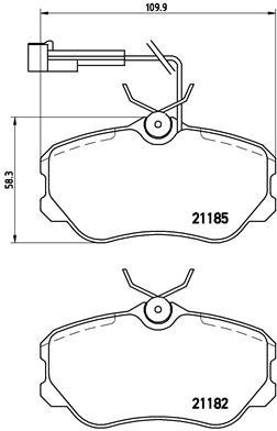 BREMBO Brake pads P 23 045 - Brake Pads