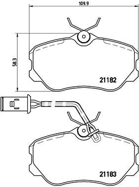 BREMBO Brake pads P 23 047 - Brake Pads
