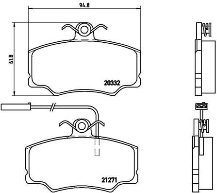 BREMBO Brake pad set P 23 048 - Brake Pads