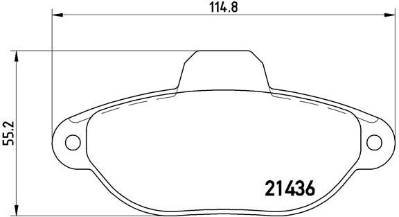 BREMBO Brake pad set P 23 060 - Brake Pads