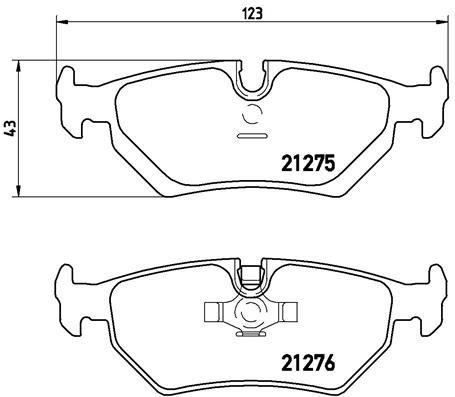 BREMBO Brake pad set P 23 062 - Brake Pads