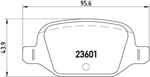 BREMBO Brake pad set P 23 064 - Brake Pads