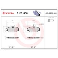BREMBO Brake pad set P 23 066 - Brake Pads