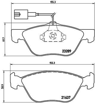 BREMBO Brake pads P 23 077X - Brake Pads