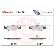 BREMBO Brake pad set P 23 081 - Brake Pads