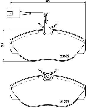 BREMBO Brake pad set P 23 083 - Brake Pads