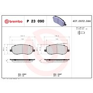 BREMBO Brake pad set P 23 090 - Brake Pads