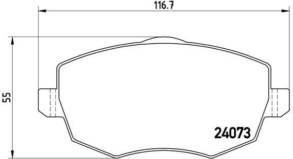 BREMBO Brake pad set P 23 094 - Brake Pads