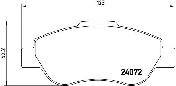 BREMBO Brake pad set P 23 097 - Brake Pads