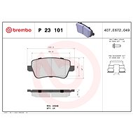 BREMBO Brake pad set P 23 101 - Brake Pads