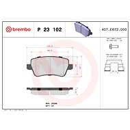 BREMBO Brake pad set P 23 102 - Brake Pads