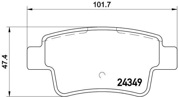BREMBO Brake pad set P 23 104 - Brake Pads