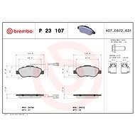 BREMBO Brake pad set P 23 107 - Brake Pads