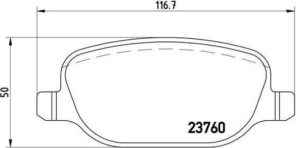 BREMBO Brake pad set P 23 109 - Brake Pads