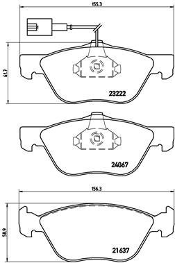 BREMBO Brake pad set P 23 112 - Brake Pads