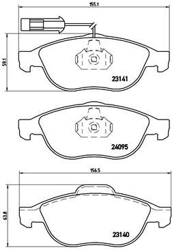 BREMBO Brake pad set P 23 114 - Brake Pads