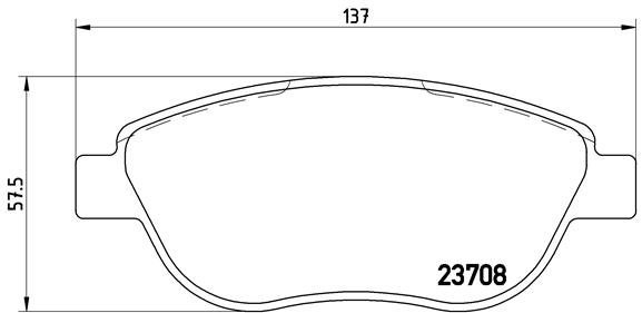BREMBO Brake pad set P 23 119 - Brake Pads