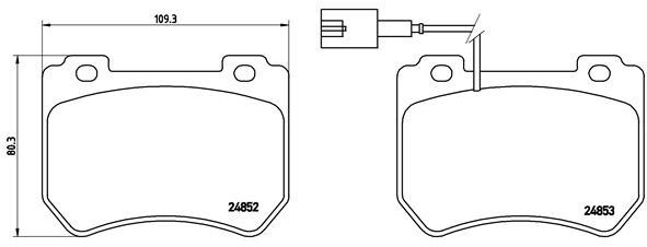 BREMBO Brake pad set P 23 129 - Brake Pads