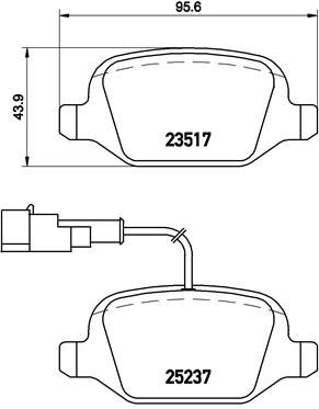 BREMBO Brake pad set P 23 131 - Brake Pads