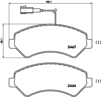 BREMBO Brake pad set P 23 136 - Brake Pads
