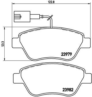 BREMBO Brake pad set P 23 140 - Brake Pads