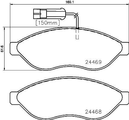 BREMBO Brake pad set P 23 143 - Brake Pads