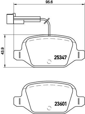 BREMBO Brake pad set P 23 146 - Brake Pads