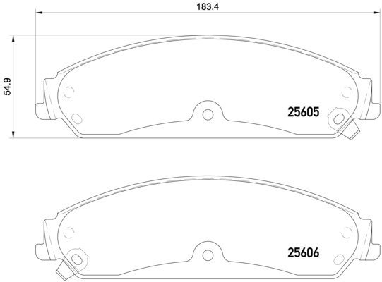 BREMBO Brake pad set P 23 149 - Brake Pads