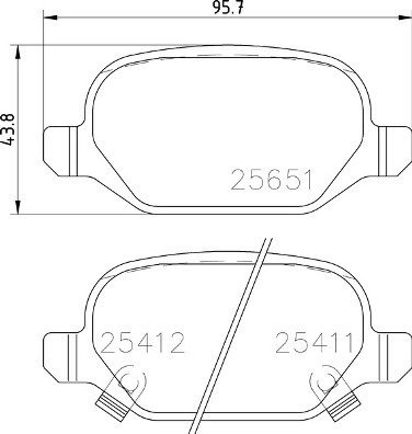BREMBO Brake pad set P 23 151 - Brake Pads