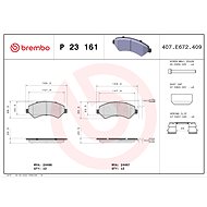 BREMBO Brake pad set P 23 161 - Brake Pads