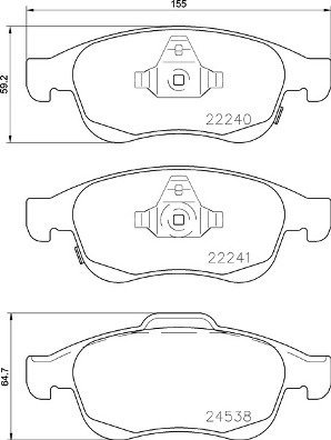 BREMBO Brake pad set P 23 165 - Brake Pads