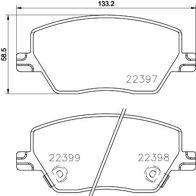 BREMBO Brake pad set P 23 170 - Brake Pads