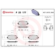 BREMBO Brake pad set P 23 177 - Brake Pads