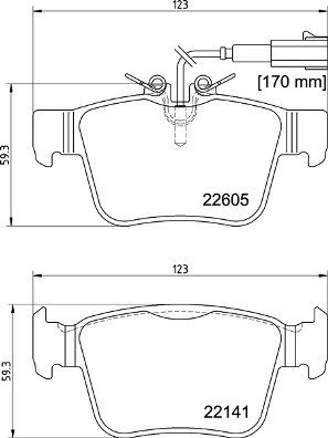 BREMBO Brake pad set P 23 180 - Brake Pads