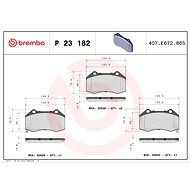 BREMBO Brake pad set P 23 182 - Brake Pads