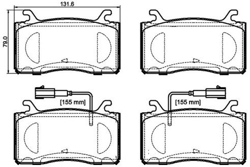 BREMBO Brake pad set P 23 185 - Brake Pads
