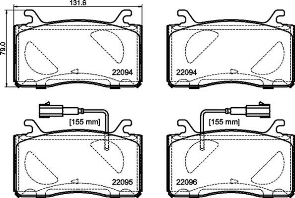 BREMBO Brake pad set P 23 187 - Brake Pads