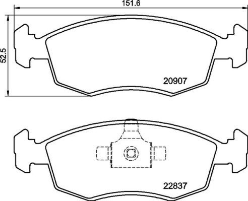 BREMBO Brake pad set P 23 192 - Brake Pads