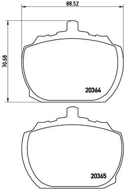 BREMBO Brake pad set P 24 004 - Brake Pads