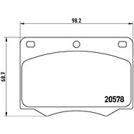 BREMBO Brake pad set P 24 005 - Brake Pads
