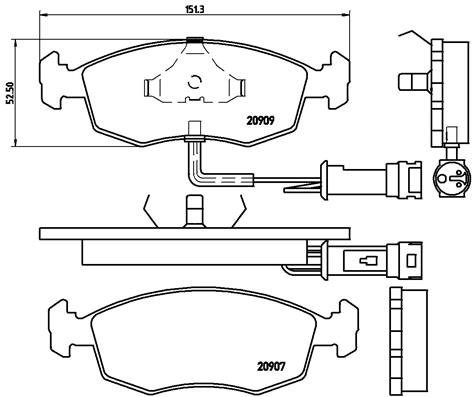 BREMBO Brake pad set P 24 007 - Brake Pads
