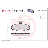 BREMBO Brake pad set P 24 013 - Brake Pads