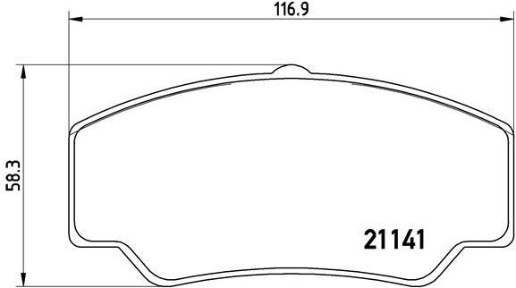 BREMBO Brake pad set P 24 023 - Brake Pads