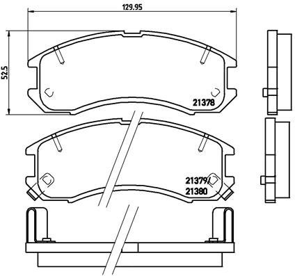 BREMBO Brake pad set P 24 024 - Brake Pads